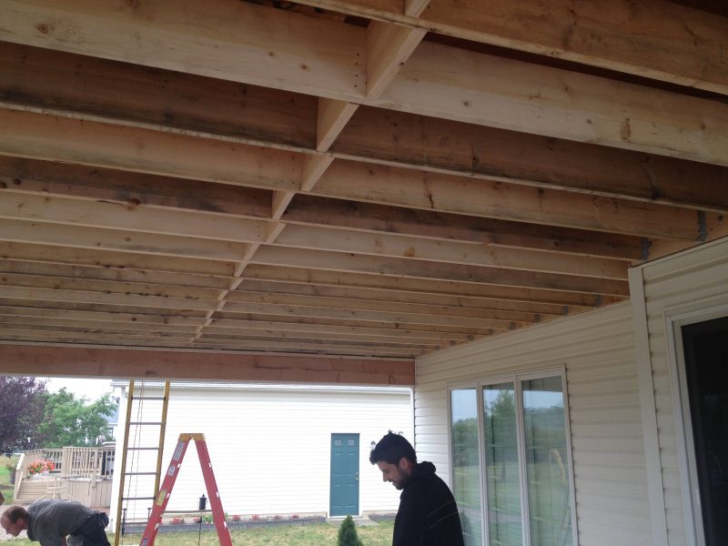 Patio Overhang Custom Garage Builders Buffalo Atlantic Garages WNY