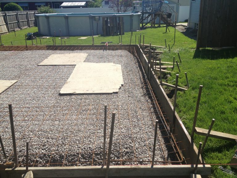 Garage Concrete Slab Set Up Custom Garage Builders Buffalo Atlantic