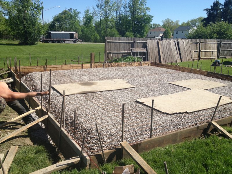 Garage Concrete Slab Set Up | Custom Garage Builders Buffalo – Atlantic ...